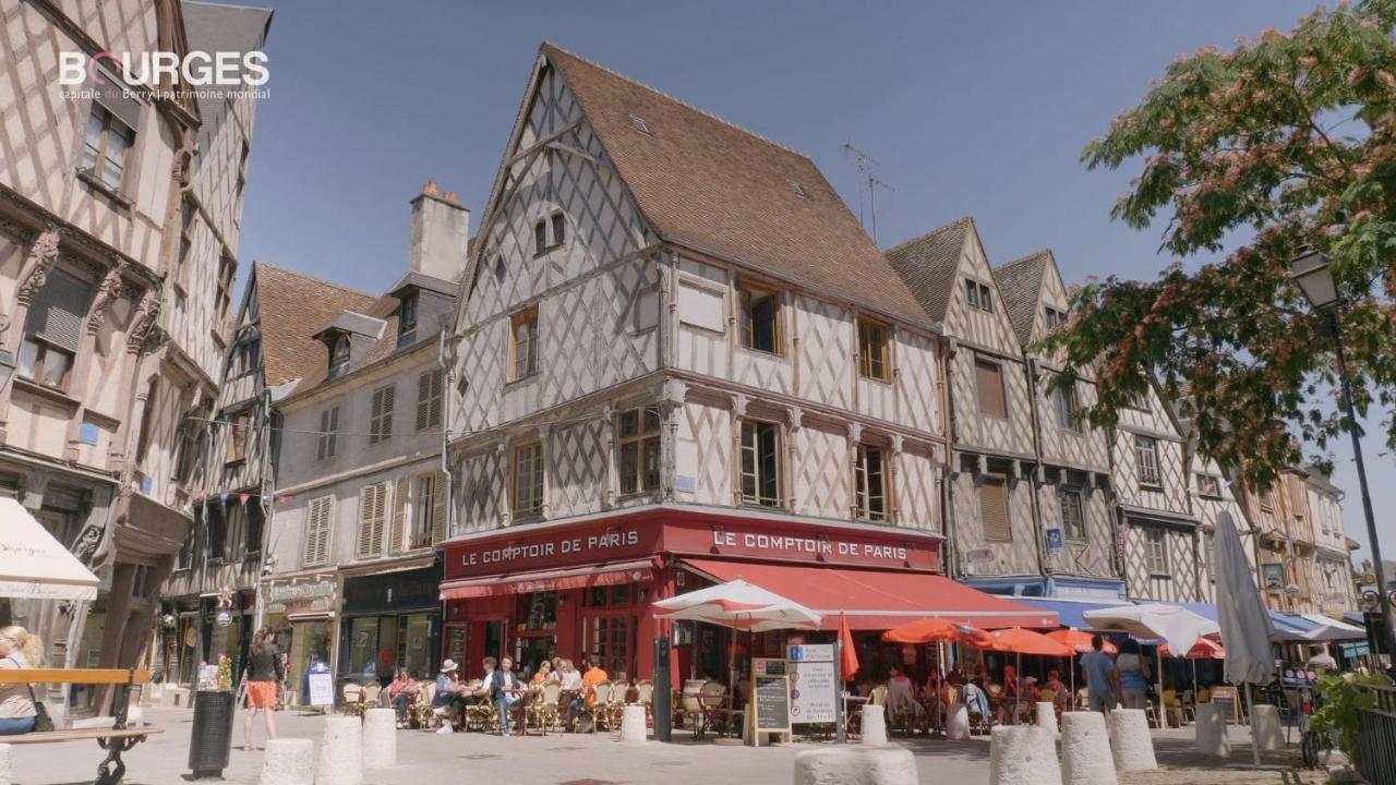 L'Annexe D'Auron, Charmant F2 Au Coeur De Bourges Bagian luar foto